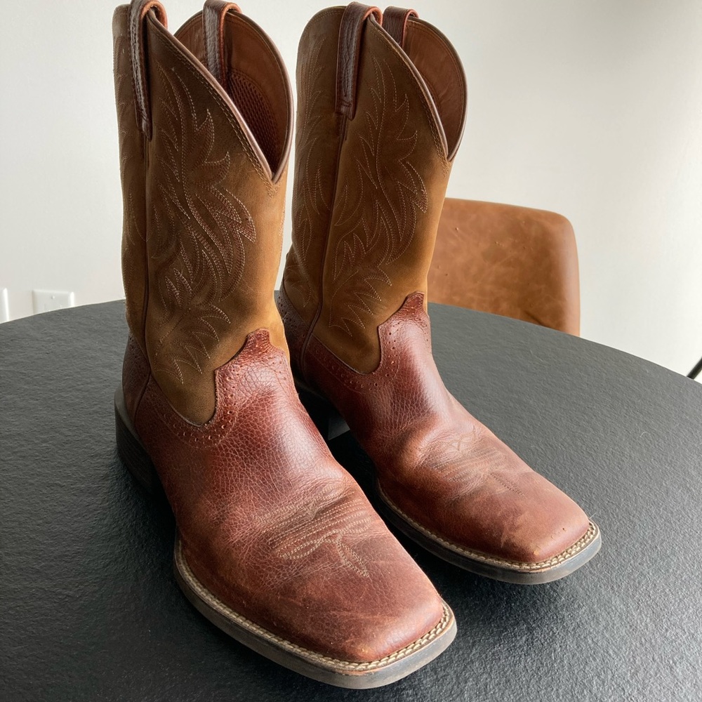 Ariat square-toe western boots